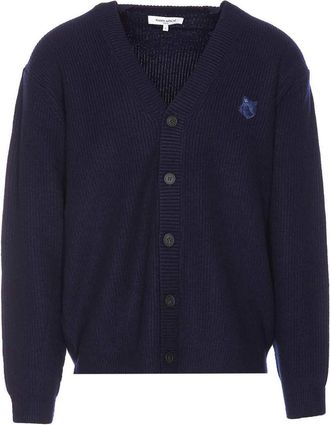 Maison Kitsuné Maison Kitsune Ink Blue Cardigan