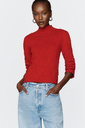 Maeve Cotton Wool Mock Neck Sweater
