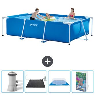 Intex Piscina Con Estructura Rectangular - 300x200x75 Cm - 7-piezas Scb126