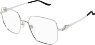 Cartier Glasses, unisex, Gray, Size: 55 MM Panth&egrave;re Optical Frame