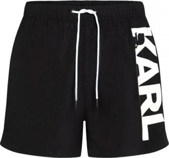 Karl Lagerfeld Logo Short Boardshorts - Heren - Strandmode - Zwart - XL - Polyester - Badmode
