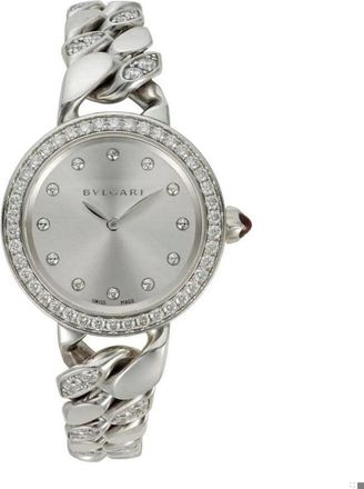 Bulgari Pre-owned Bvlgari Catene Quartz Diamond Silver Dial Ladies Watch PO 0162