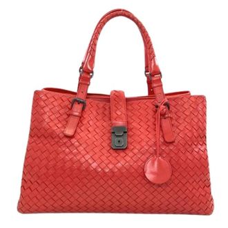 Bottega Veneta Pre-owned Handbags, female, Red, Size: ONE SIZE Pre-owned Intrecciato Tote bag