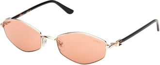 Guess Gu 00289 Zonnebril - Dames - Zonnebrillen - Bruin - 56 MM - Accessoires