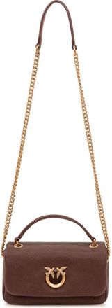 Pinko Pinko, Tassen, Dames, Bruin, ONE Size, Katoen, Click Soft Horizontal