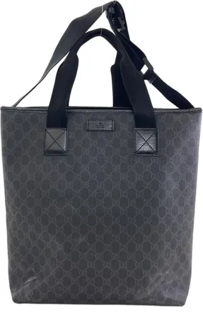 Gucci Black Pvc Tote Bag (Pre-Owned)