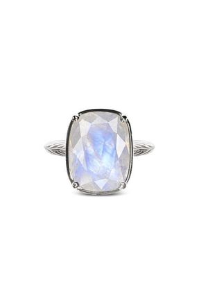 Sterling Forever Sterling Silver Elongated Cushion Stone Ring at Nordstrom, Size 10
