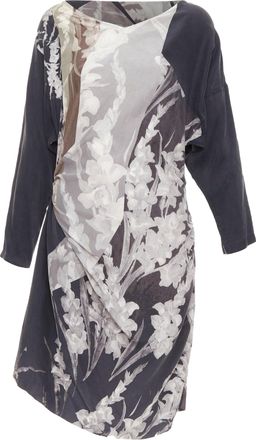 Dries Van Noten 2009 Floral Drape Dress