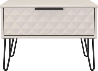 Lewis's Harlequin 1 Drawer Wide Side Table in Kashmir Matt - Ready Assembled - Lewiss Home | TJ Hughes