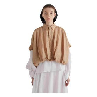 Meimeij Shirts, female, Beige, Size: 2XL Raso Shirt