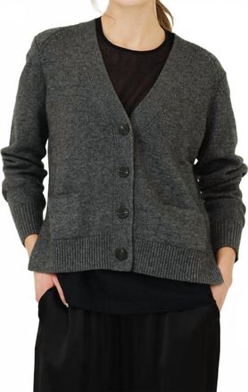 Isabel Marant Brat V-Neck Cardigan In Anthracite