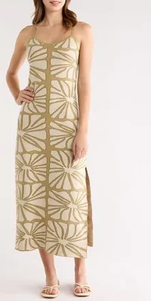 Billabong Overheated Midi Dress in Green Ash at Nordstrom Rack, Size X-Small