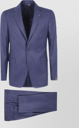 Tagliatore virgin wool single breasted tuxedo jacket