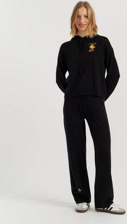 Chinti and Parker Wool-Cashmere Snoopy Hoodie in Black at Nordstrom, Size X-Large