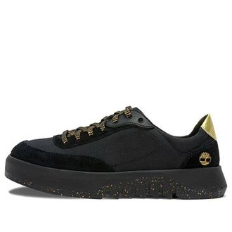 Timberland (WMNS) Timberland Supaway Leather and Fabric Oxford Trainers Black with Gold A5RQZW