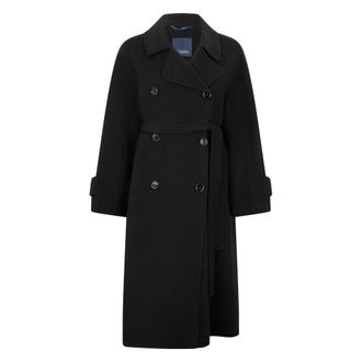 Max Mara Samanta Coat - female - Max Mara - Double-Breasted Coats - Black - XS - Coats