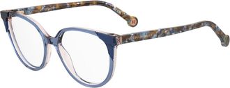 Carolina Herrera Womens 53 mm Crystal Blue Eyeglasses