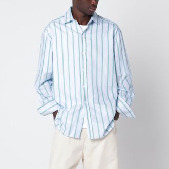 J.W.Anderson Camicia azzurra a righe in cotone