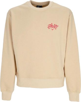 Dolly Noire Beige Desert Beatle Crewneck Sweatshirt - Heren - Sweatshirts - Beige - S - Katoen - Hoodies & sweatvesten