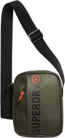 Superdry Tarp Cross Body Cameratas Olijfgroen - Dames - Schoudertassen - Groen - ONE Size - Tassen