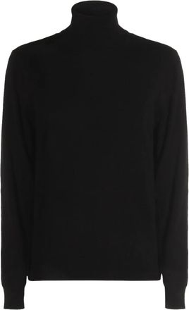 Malo Maglione a collo alto in cashmere - Nero