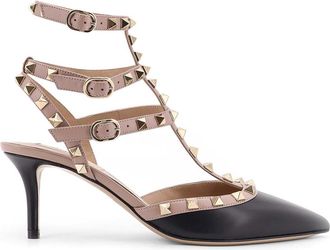 Valentino Garavani Slingback Décolleté Rockstud in leather