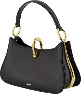 Paco Rabanne Womens Leather Calfskin Shoulder Bag Black