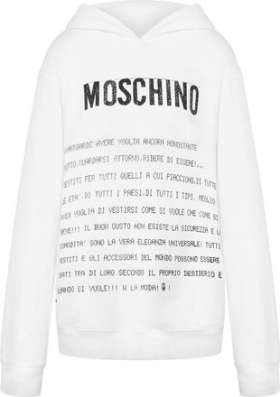 Moschino Felpa con stampa - Bianco