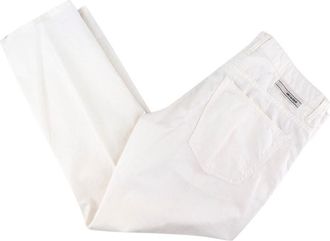 Incotex White Cotton Sky Slim Fit Jeans Size XL