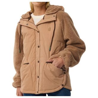 Rip Curl S-Series Splice Puffer Winterjacke f&uuml;r Damen | beige/braun