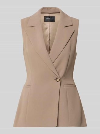 Forever New Blazer mit Reverskragen Modell Arden in Taupe, Gr&ouml;&szlig;e 36