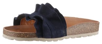 Verbenas Pantolette VERBENAS Rocio Roda, Damen, Gr. 42, blau (marine), Veloursleder, unifarben, Schuhe Pantolette, Sommerschuh, Schlappen f&uuml;r Strand- und Badea
