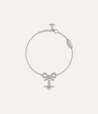 Vivienne Westwood Octavie Bracelet Silverpinkpinkcz Stainless Steel Women