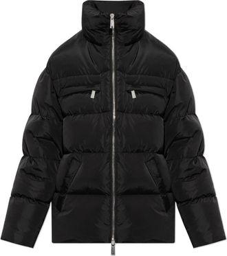 Dsquared2 Jassen, Dames, Zwart, XS, Donsjack met opstaande kraag