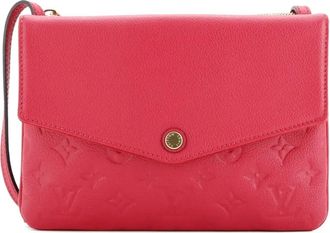Louis Vuitton Twice Handbag Monogram Empreinte Leather crossbody bag - Roze
