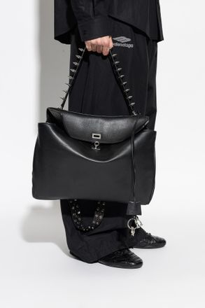 Balenciaga Rodeo Large Shoulder Bag, Mens, Black