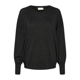 Kaffe KAregina O-neck Knit - Dames - Ronde hals truien - Zwart - S - Polyester - Truien & Vesten