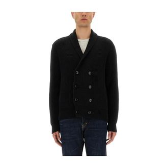 Tom Ford Black Wool Silk Sweaters - Knitwear - Hombre - Negro - M