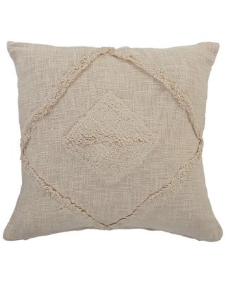 LR Home Lr Home Shena Solid Decorative Double Diamond Throw Pillow