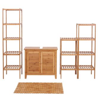 Hhg [nunca Usado] Conjunto De Ba&ntilde;o Hhg-550, Mueble De Ba&ntilde;o Completo Conjunto De Ba&ntilde;o Mueble De Ba&ntilde;o, Bamb&uacute;
