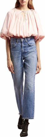 Rebecca Taylor Sateen Bubble Top in Icy Pink at Nordstrom, Size X-Large