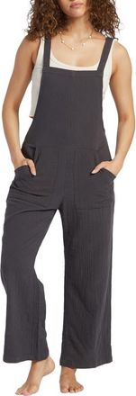 Billabong Pacific Time Cotton Gauze Jumpsuit in Blasted Blue at Nordstrom, Size X-Small