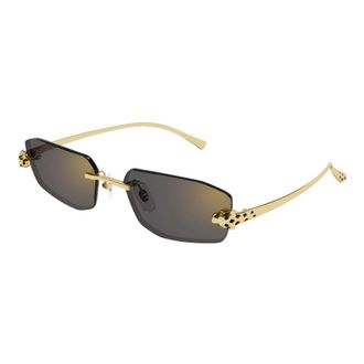 Cartier Moderne Panth&egrave;re Massai Zonnebril - unisex - Accessoires - Geel - Maat: 56 MM