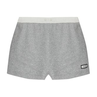 Entire studios Short Shorts, female, Gray, Size: 2XS Logo Shorts