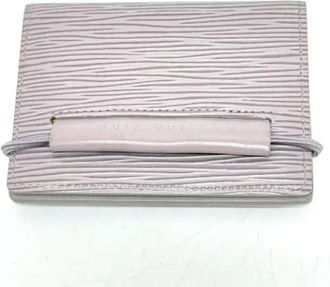 Louis Vuitton Tweedehands leren portemonnees - Dames - Vintage Accessoires - Grijs - ONE Size - Leer - Vintage