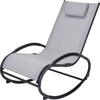 Progarden Mecedora Metal Txt Gris Claro