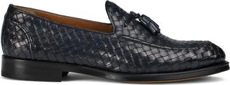 Doucal's Mocassini in pelle intrecciata - Nero