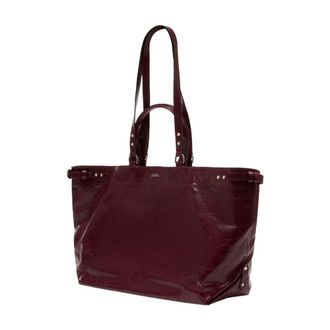 Isabel Marant Womens Winna Shoulder Bag Burgundy Cowhide