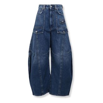 Sportmax Sportmax, Loose-fit Jeans, female, Blue, Size: W26 Violino Loose-fit Jeans