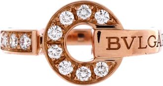 Bulgari Bvlgari Ring 18K Rose Gold and Diamonds